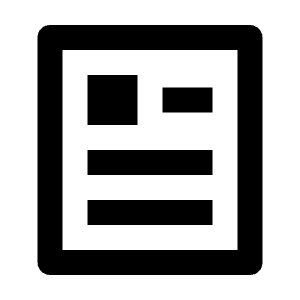 Article Line Icon from Remix Line Set