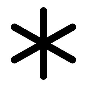 Asterisk Icon from Tabler Line Set