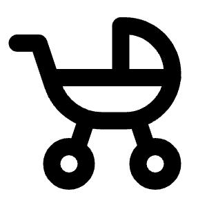 Baby Carriage Icon from Tabler Line Set