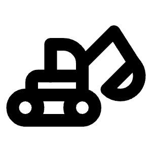 Backhoe Icon from Tabler Line Set