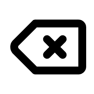 Backspace Icon from Tabler Line Set