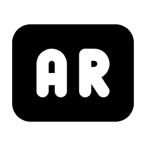 Badge Ar Icon from Tabler Filled Set