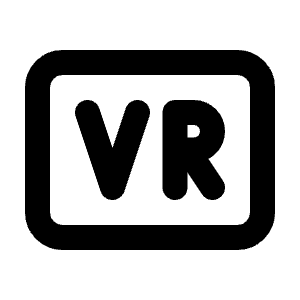 Badge Vr Icon from Tabler Line Set