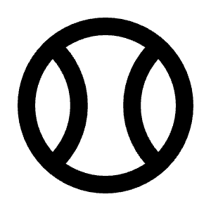 Ball Tennis Icon from Tabler Line Set