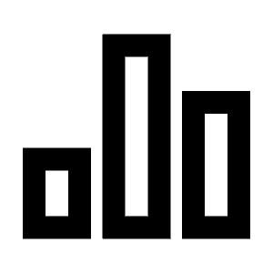 Bar Chart 2 Line Icon from Remix Line Set