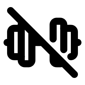 Barbell Off Icon from Tabler Line Set