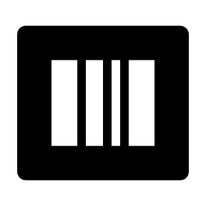 Barcode Box Fill Icon from Remix Fill Set