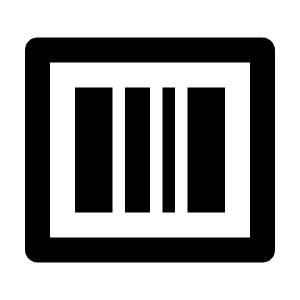 Barcode Box Line Icon from Remix Line Set