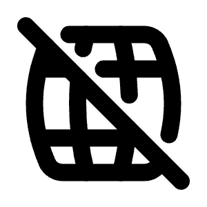 Barrel Off Icon from Tabler Line Set