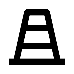 Barricade Line Icon from Remix Line Set