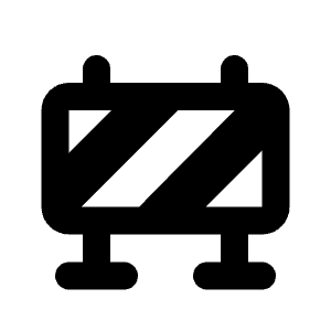 Barrier Block Icon from Tabler Filled Set