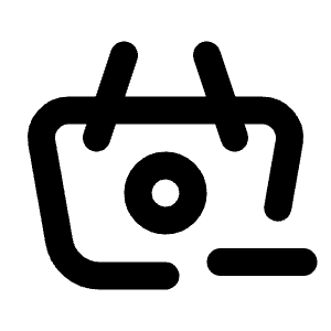 Basket Minus Icon from Tabler Line Set