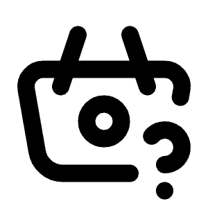 Basket Question Icon from Tabler Line Set