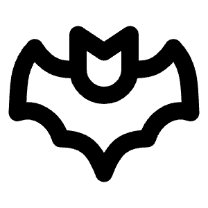 Bat Icon from Tabler Line Set