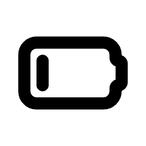 Battery 1 Icon from Tabler Line Set