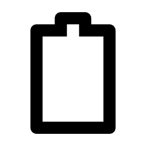 Battery 2 Line Icon from Remix Line Set