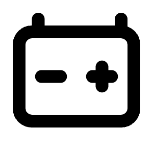 Battery Automotive Icon from Tabler Line Set