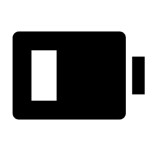 Battery Low Fill Icon from Remix Fill Set