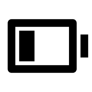 Battery Low Line Icon from Remix Line Set