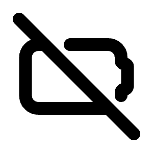 Battery Off Icon from Tabler Line Set