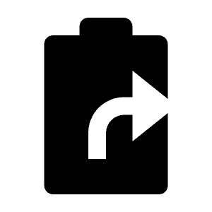 Battery Share Fill Icon from Remix Fill Set