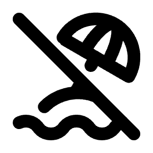 Beach Off Icon from Tabler Line Set