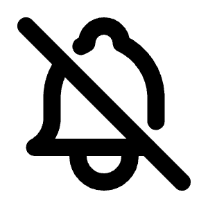 Bell Off Icon from Tabler Line Set