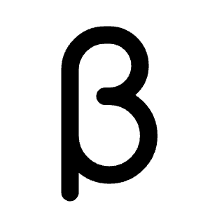 Beta Icon from Tabler Line Set