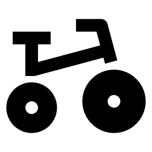 Bike Fill Icon from Remix Fill Set