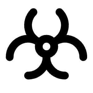 Biohazard Icon from Tabler Line Set