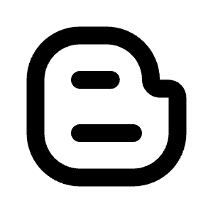 Blogger Line Icon from Remix Line Set