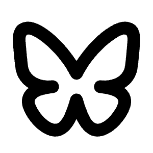 Bluesky Line Icon from Remix Line Set