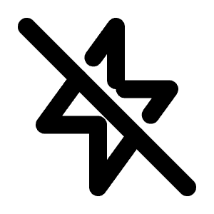 Bolt Off Icon from Tabler Line Set