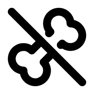 Bone Off Icon from Tabler Line Set