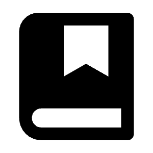 Book Marked Fill Icon from Remix Fill Set