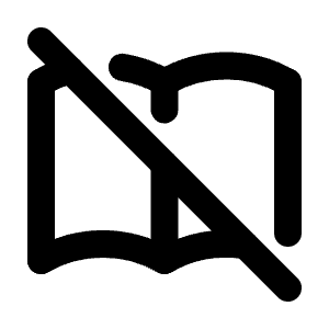 Book Off Icon from Tabler Line Set