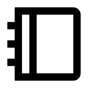 Booklet Line Icon from Remix Line Set