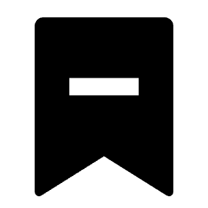 Bookmark 2 Fill Icon from Remix Fill Set