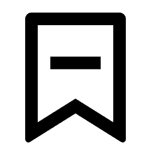 Bookmark 2 Line Icon from Remix Line Set