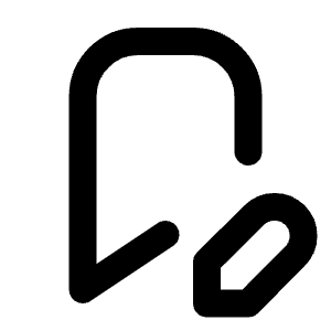Bookmark Edit Icon from Tabler Line Set