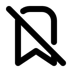 Bookmark Off Icon from Tabler Line Set