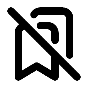 Bookmarks Off Icon from Tabler Line Set