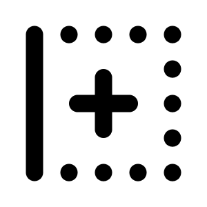Border Left Plus Icon from Tabler Line Set