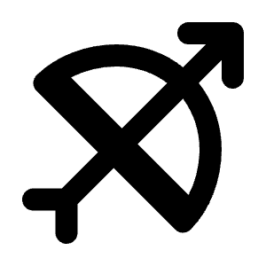 Bow Icon from Tabler Filled Set