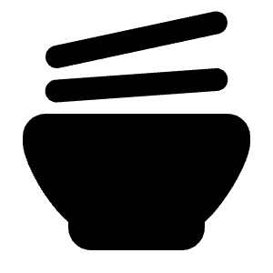 Bowl Chopsticks Icon from Tabler Filled Set