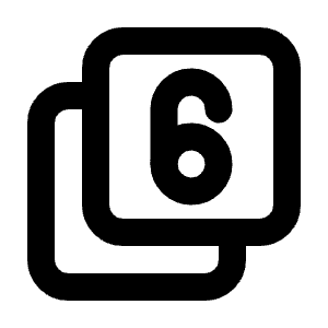 Box Multiple 6 Icon from Tabler Line Set