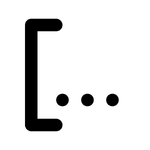 Brackets Contain Start Icon from Tabler Line Set