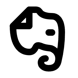 Brand Evernote Icon from Tabler Line Set