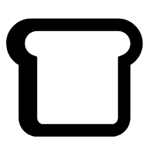 Bread Line Icon from Remix Line Set