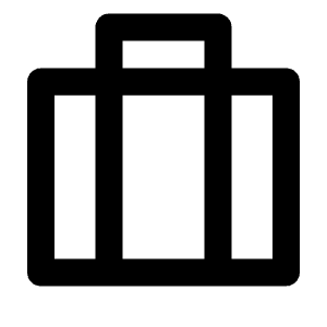 Briefcase 3 Line Icon from Remix Line Set